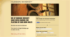 Desktop Screenshot of hudsonwhiskey.com