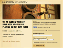 Tablet Screenshot of hudsonwhiskey.com